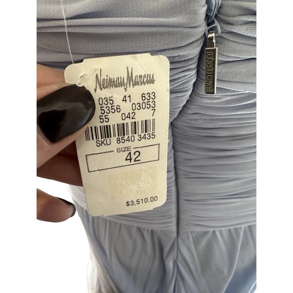 ROBERTO CAVALLI WOMENS VINTAGE SEXY PURPLE EMBELLISHED DRESS SZ 42 6 NWT - Picture 13 of 16